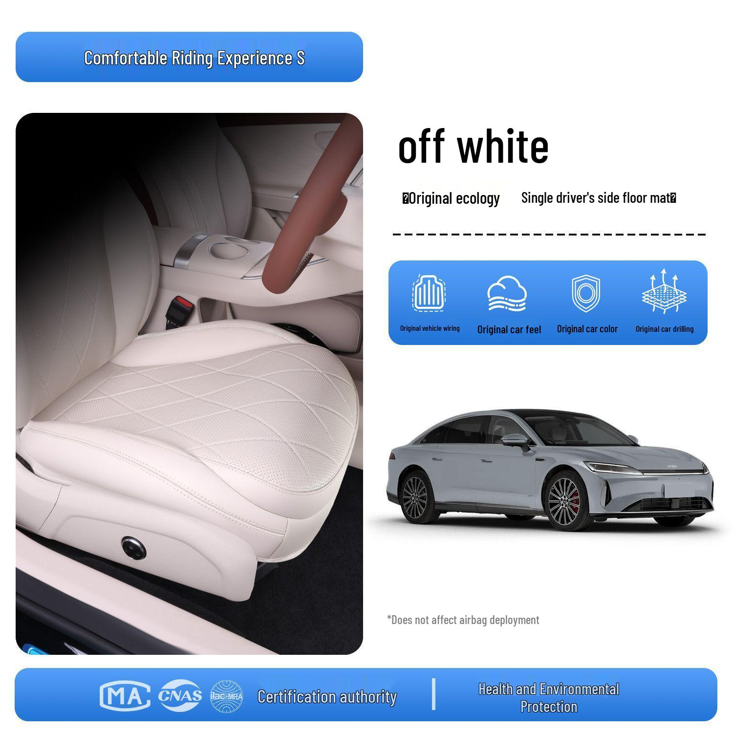 

Chery Fengyun A9L Custom Seat Cover Upgraded Hidden - Co-driver without Leg Support