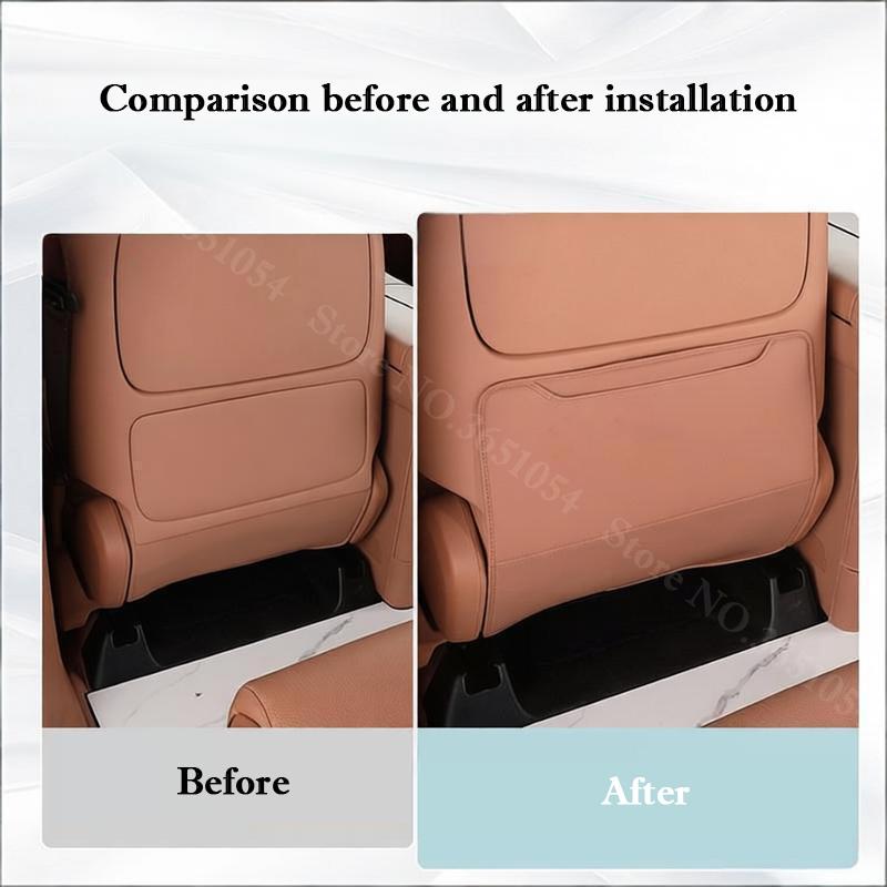 For Leapmotor D19 2026 2027 Car Rear Anti-kick Pad Special Seat Back Protection Cover Leather Anti-dirt Mat Interior Accessories