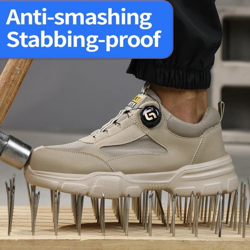 Work Safety Shoes Men Lightweight Safety Boots Indestructible Work Sneakers Women Kevlar Insole Protective Steel Toe Shoes
