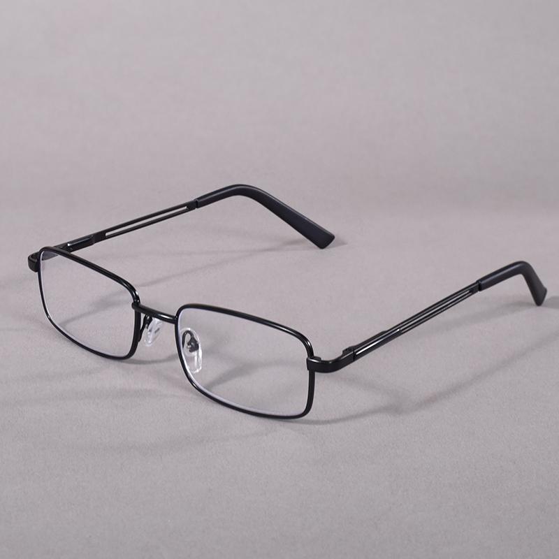 Men Oversize Blue Light Blocking Reading Glasses Titanium Metal Frame Prescription Eyewear For Business+100