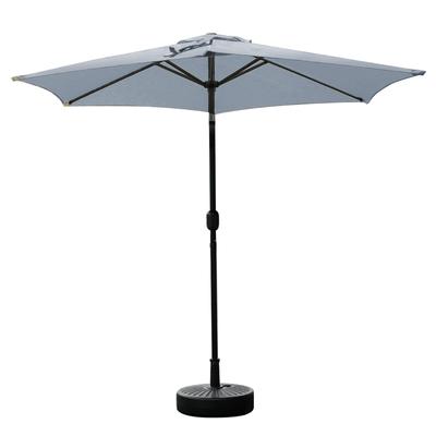 DEWEL Parasol Ogrodowy Parasol Wiatroodporny Ochrona UV Regulowany Kąt Osłona Przeciwsłoneczna Wodoodporny Składany Łatwe Otwieranie i Zamykanie Parasol Plażowy Żelazo