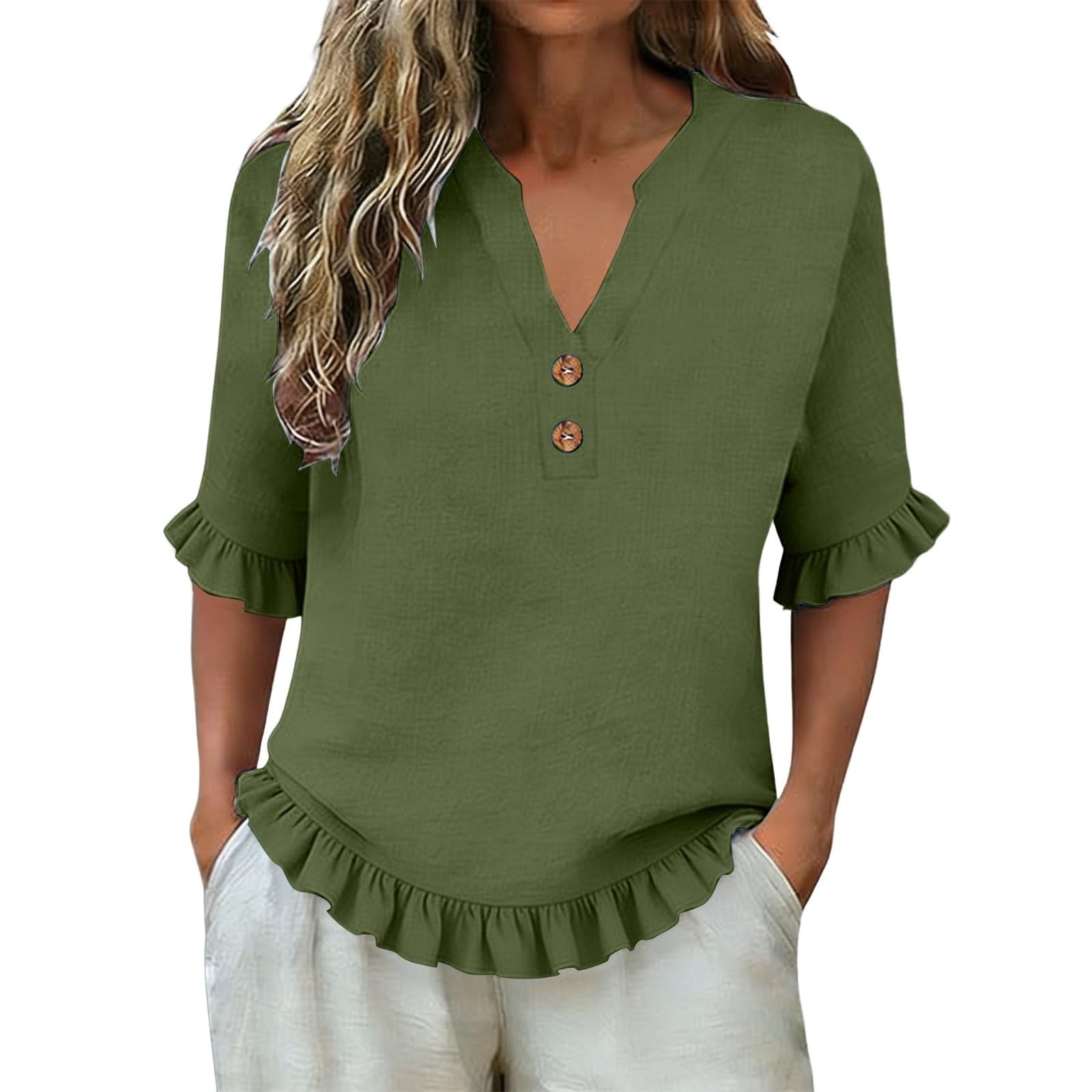 

Женская повседневная блузка с коротким рукавом XXL