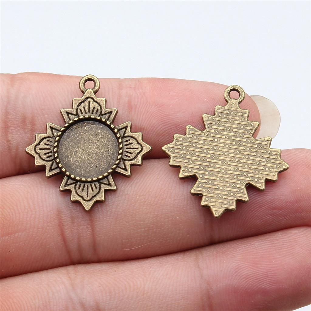 Accessories Parts Fit Round 8-15Mm Glass Cabochon Base Setting Tray Wedding Jewelry Findings QA016