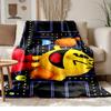 Pac-Man Soft and Comfortable Flannel Suitable for Sofas Living Rooms Outdoor Camping Travel and Also Makes a Great Anniversary Gift