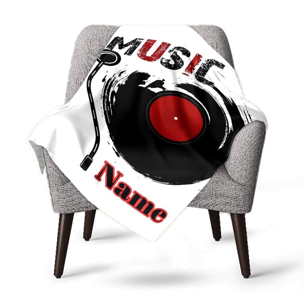 Music Home Customize Your Name Blankets Comfortable Soft Lightweight Allseason Multipurpose Blanket For Picnics Sofas Offices Beds Living Rooms