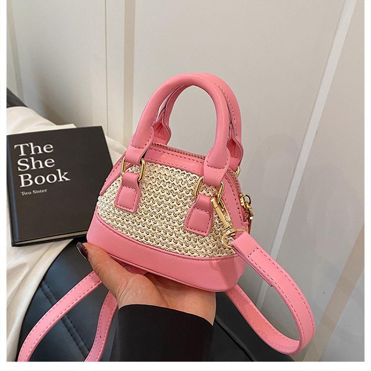 Popular Color Matching Messenger Bag Mini Shell Bag 2025 New Cute Handbag Women's Shoulder Bag