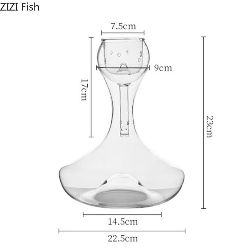 

Quick Decanter Light Luxury Crystal Glass Wine Set Home Bar Party Oxygen Booster Pot Accessories