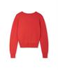 Nodeuyuumeon Basic Crew Neck Round Knit [Red]