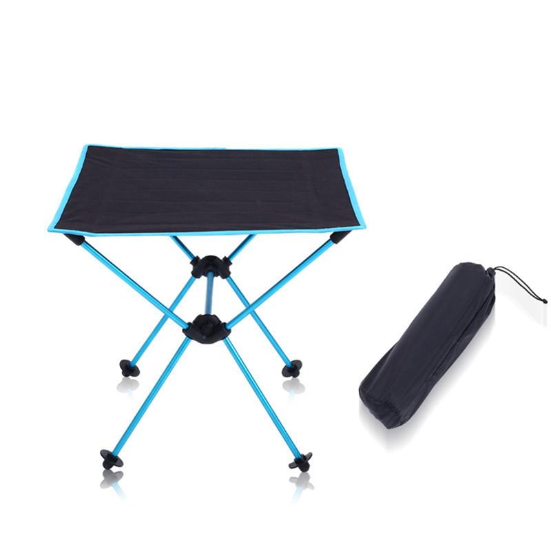 

Good-Outdoor Camping Desk Foldable Table Portable Camping Desk For Ultralight Beach Aluminium Hiking Climbing Blue синій