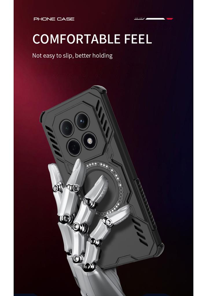Coques de téléphone portable pour Xiaomi Redmi Note 15 Pro Plus 5G 4G Note 14 Note15 Note14 Résistantes aux chocs Magnétiques Funda Accessoires
