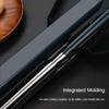 304 Stainless Steel Lunch Tableware Portable Dinnerware Set Chopstick  Kitchen