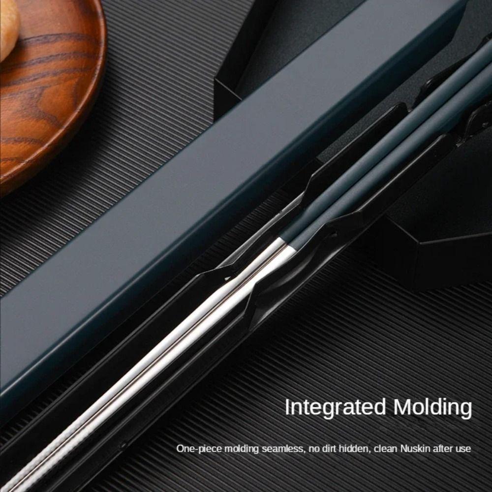 304 Stainless Steel Lunch Tableware Portable Dinnerware Set Chopstick  Kitchen
