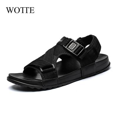 WOTTE Men Sandals Outdoor Men Shoes EVA Slip On Soft Platform Sandals Summer Casual Sandal Shoes For Man Sandle Men Big Size 46