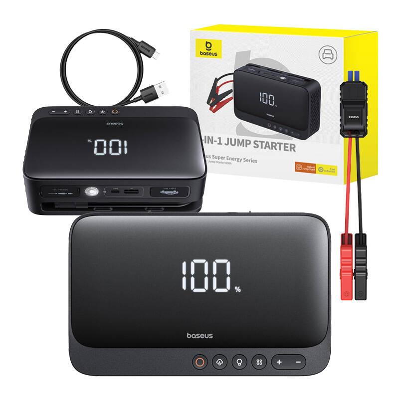 Powerbank / Rozrusznik Baseus Super Energy Car Jump Starter, 600A (Czarny)