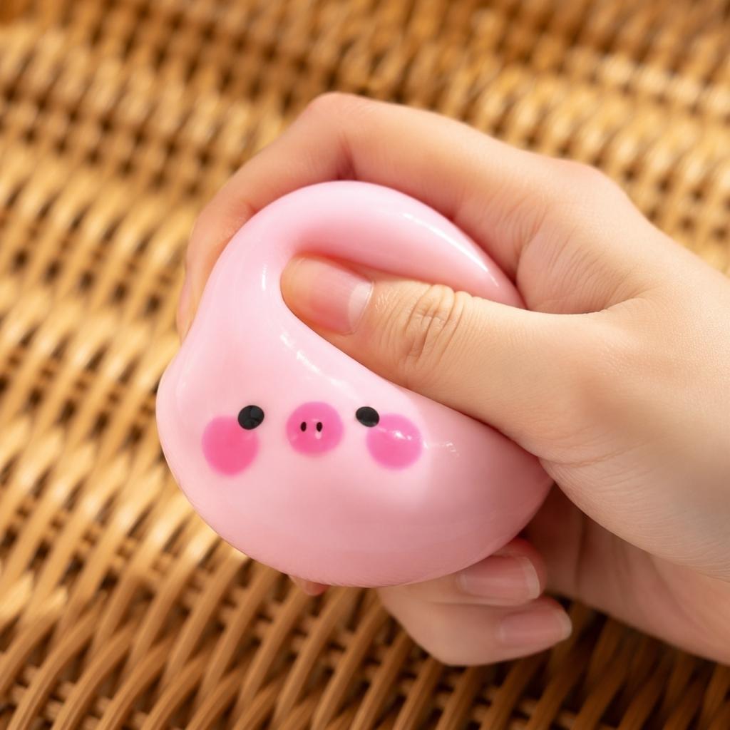 Round Squeeze Stress Relief Ball Slow Rebound Soft Foam Toy Sensory Fidget Handheld Toy for Adults and Children