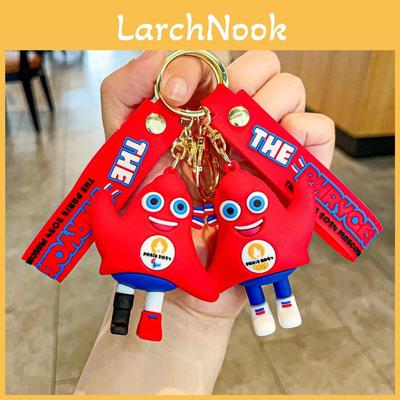 Adorable 2024 Paris Mascot Frigee Keychain Silicone Souvenir Perfect For Gifts