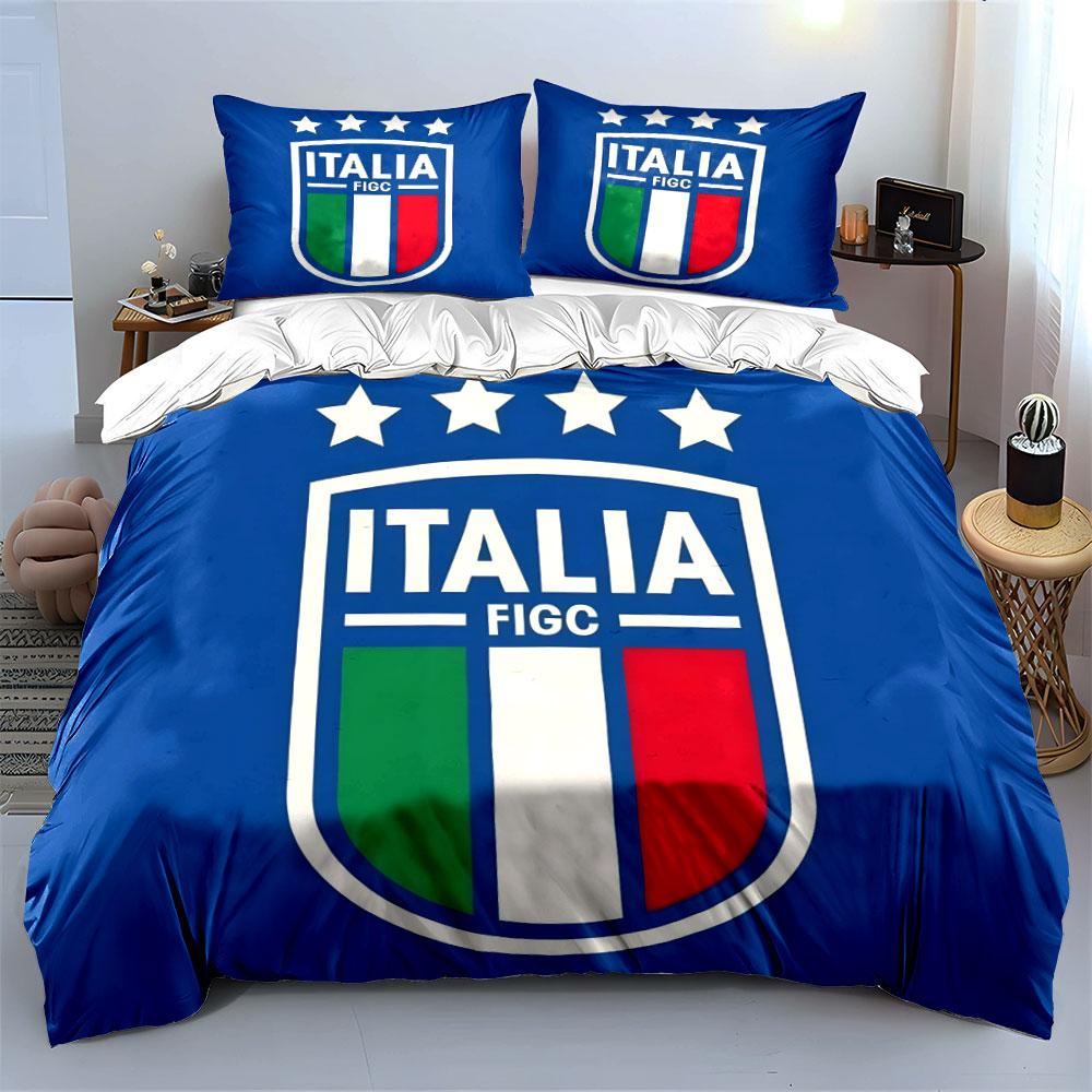 Italian Flag and Stars. Bedding Sets Duvet Cover Sets Duvet Covers Pillowcases(1 * Duvet Cover 2 * Pillowcases, Without Duvet Insert)
