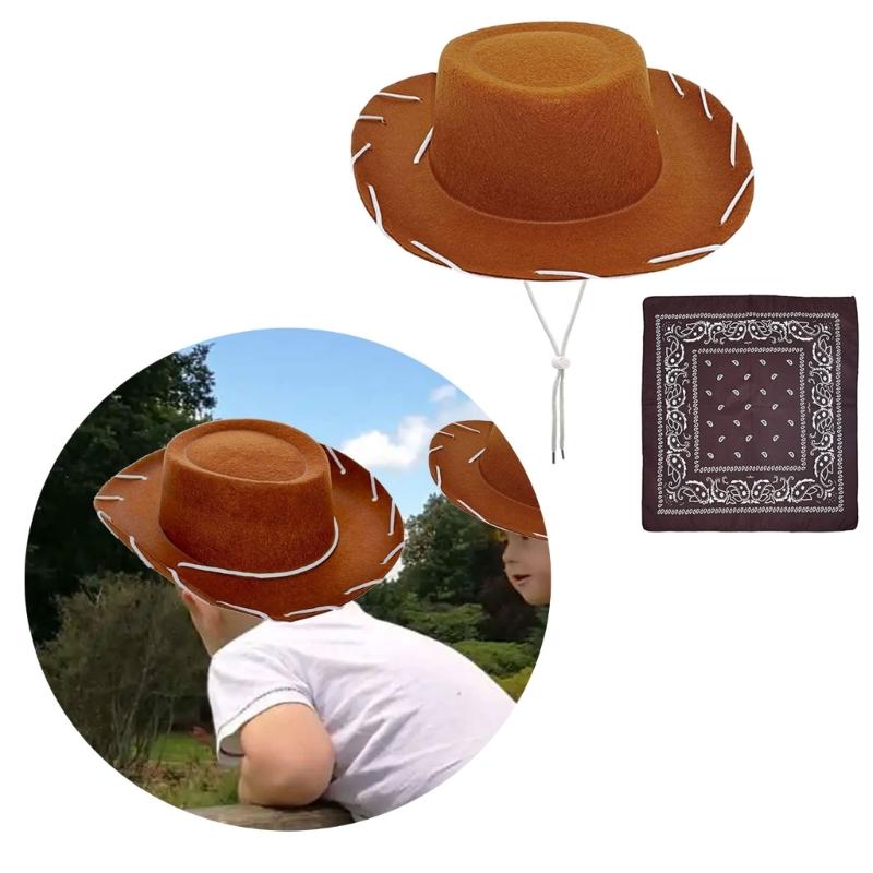 Personalized Trendy Hat Handkerchief Set Artistic Youth Hats Simple Street Hat for Casual or Make Up Occasion