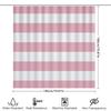Pink Bath Shower Curtain Waterproof Bathroom Decor Striped Solid Colors Washable For Home Decoration Size: 180X240Cm (70 X 94) A