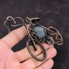 Labradorite Pendant Copper Wire Wrapped Pendant Handmade Gemstone Pendant Awesome Copper Jewelry Cycle Pendant Elegant Jewelry Gift For Mom