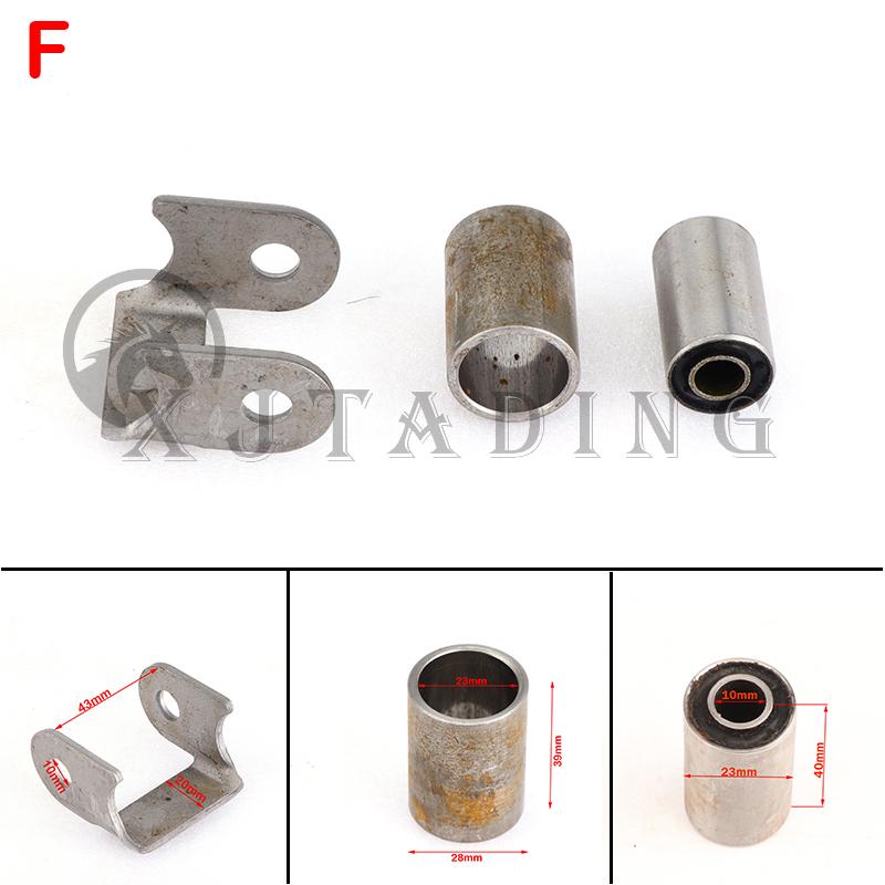 1 Satz Schwingarm-Stützpufferhülse mit Stahlbuchse Aufhängelaschen Passend für ATV Roller UTV Go-Kart Quad Bike Buggy Federung