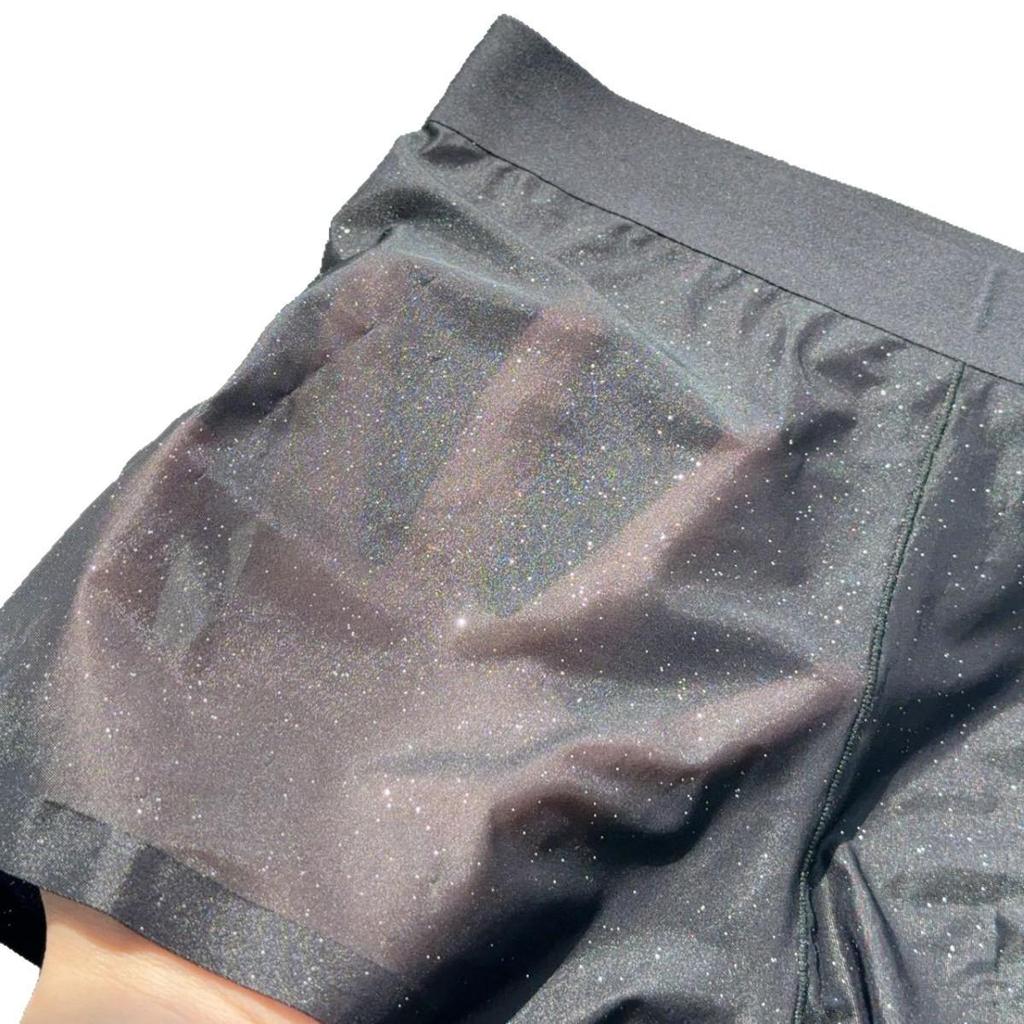 10A Antibacterial Gypsophila Ice Silk Men's Boxer Briefs - 50g Transparent Floating Mask