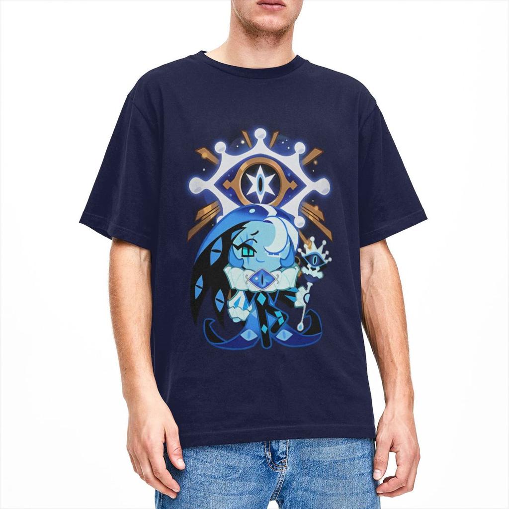 Shadow Milk Cookie Run Kingdom T Shirts Men Women 100 Cotton Leisure TShirts O Neck Cartoon Anime Tee Shirt Clothing Printed