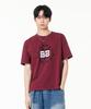 MOZMOZ Two Eight Pigment Crop Short Sleeve T-Shirt Burgundy