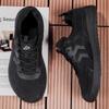 Wide sneaker size Mesh breathable barefoot shoes Wear-resistant black labor insurance wide last casual shoes