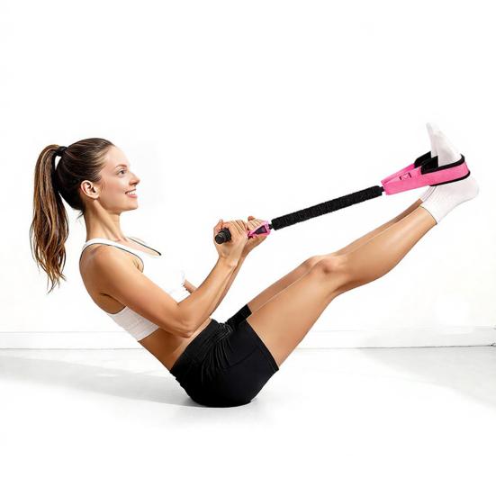 Pedal Resistance Band with Handle Yoga Sit-up Exerciser Pull Rope Men Women Abdomen Waist Arm Leg Core Training Workout Equipment