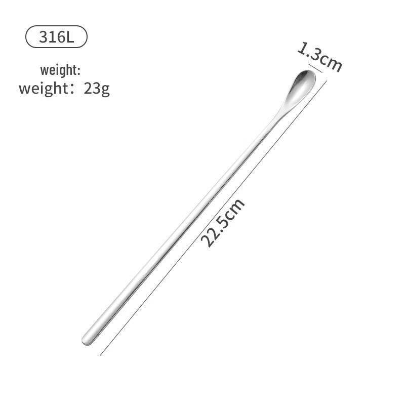 

Long-Handled Stainless Steel Stirring Spoon