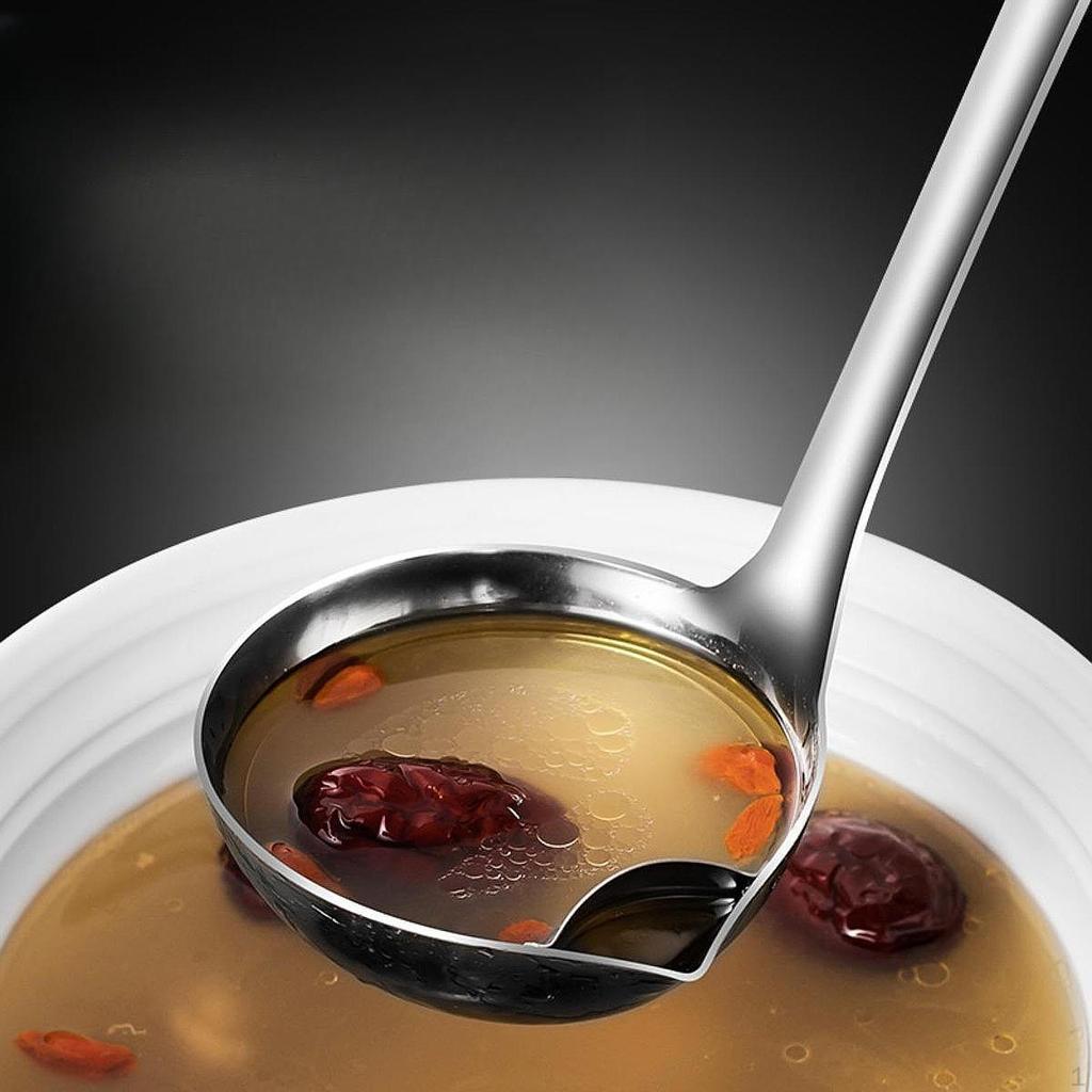 Oil Separator Spoon Cooking Utensils Kitchen Accessories Grease Strainer Separater for Restaurant