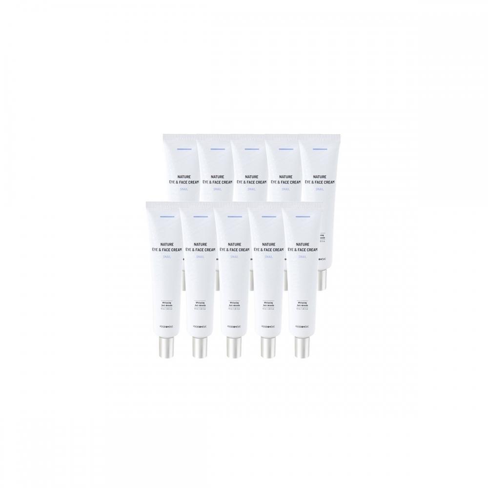  10pcs  Food Aholic Nature Snail Eye   Face Eye Cream 40ml