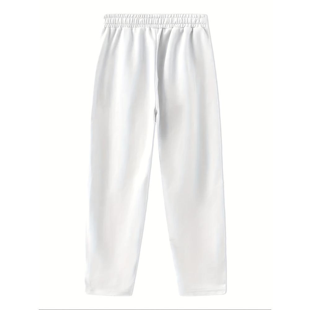 Men's Straight Leg Loose Jogging Pants - Solid Color Casual Sports Pants, Suitable for Outdoor, Gym, and Home Wear