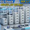 DIY Lifepo4 48V 16kWh Battery Box Kit with 280Ah Capacity Stackable Design for Home Energy Storage