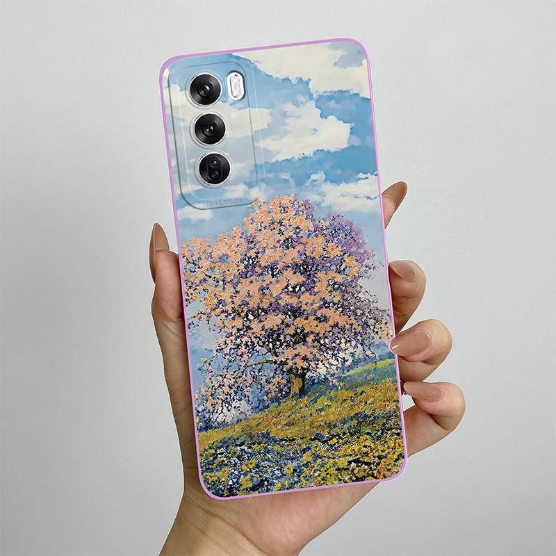 For OPPO Reno 12 CPH2625 Reno12 Pro Phone Case 12pro 5G CPH2629 Love Heart Silicone Soft Shockproof Back Cover Protective Shell