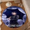 Wednes-day Gothic Family Reunion Round Rug for Livingroom,Bedroom, Palyroom, Chair Rug, Area Rug, Circle Carpet, Large Size Fan Christmas Gift