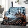 Name Custom Kratos God of War Print Flannel Blanket High Quality Warm Comfortable Cover for All Seasons Perfect for Gifts Home Decor