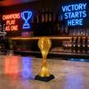 3D Printed Football Trophy Ornament, Mini Desk Display Model, Football Sports Figurine for Fan Souvenir Game Prize Collectible Gift