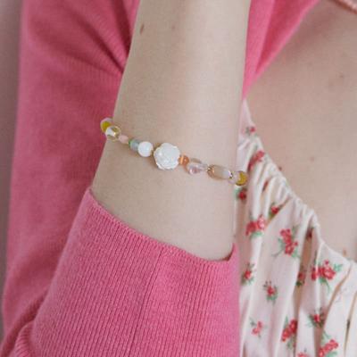Pulseira de pedras preciosas cor de primavera MERRYMOTIVE