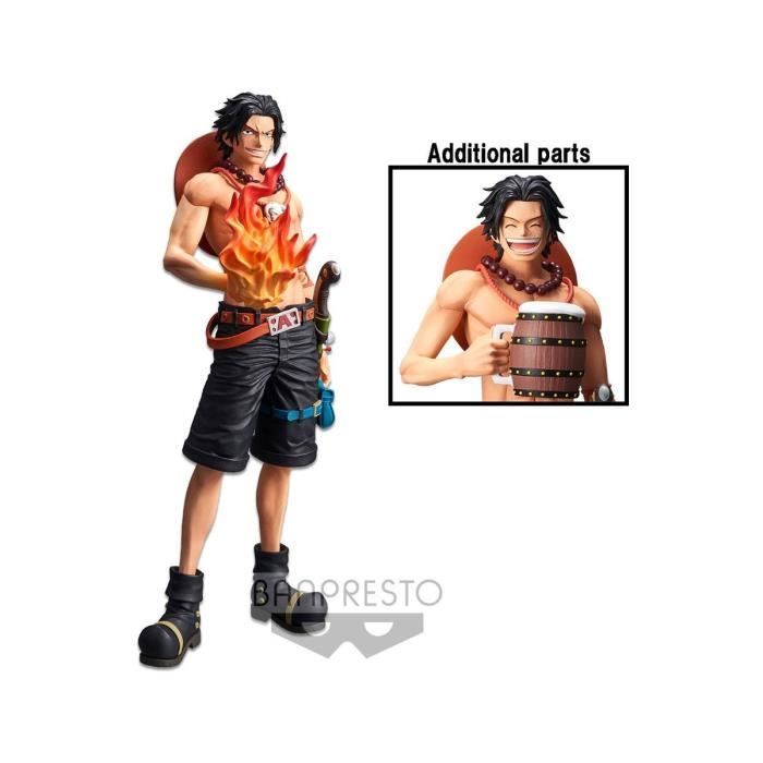 Statuette - BanPresto - Grandista Nero Portgas D. Ace - 28 Cm - Black - Red - Plastic - Resin