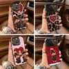 Cute M-monchhichis-s For iPhone 17 16 15 14 13 12 11 Pro Max XS  17 Air Silicone Colored Silver Bumper Cover