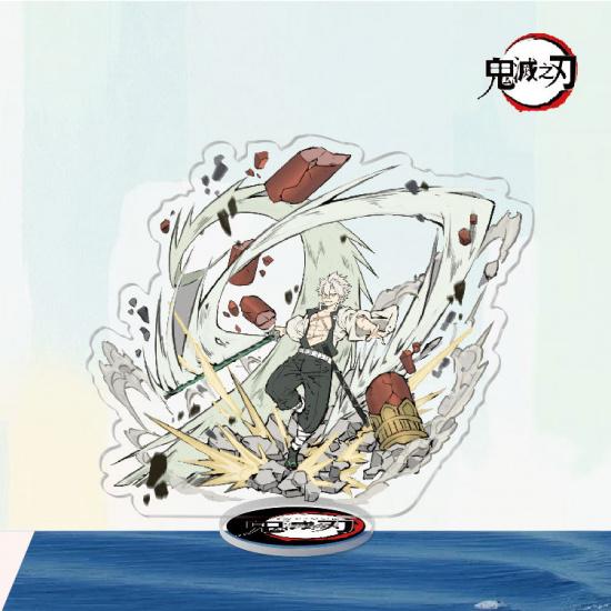 Anime Peripheral Kimetsu No Yaiba Tanjirou Nezuko Yi Zhi Fu Butterfly Endure Acrylic Standing Sign Decorative Ornaments