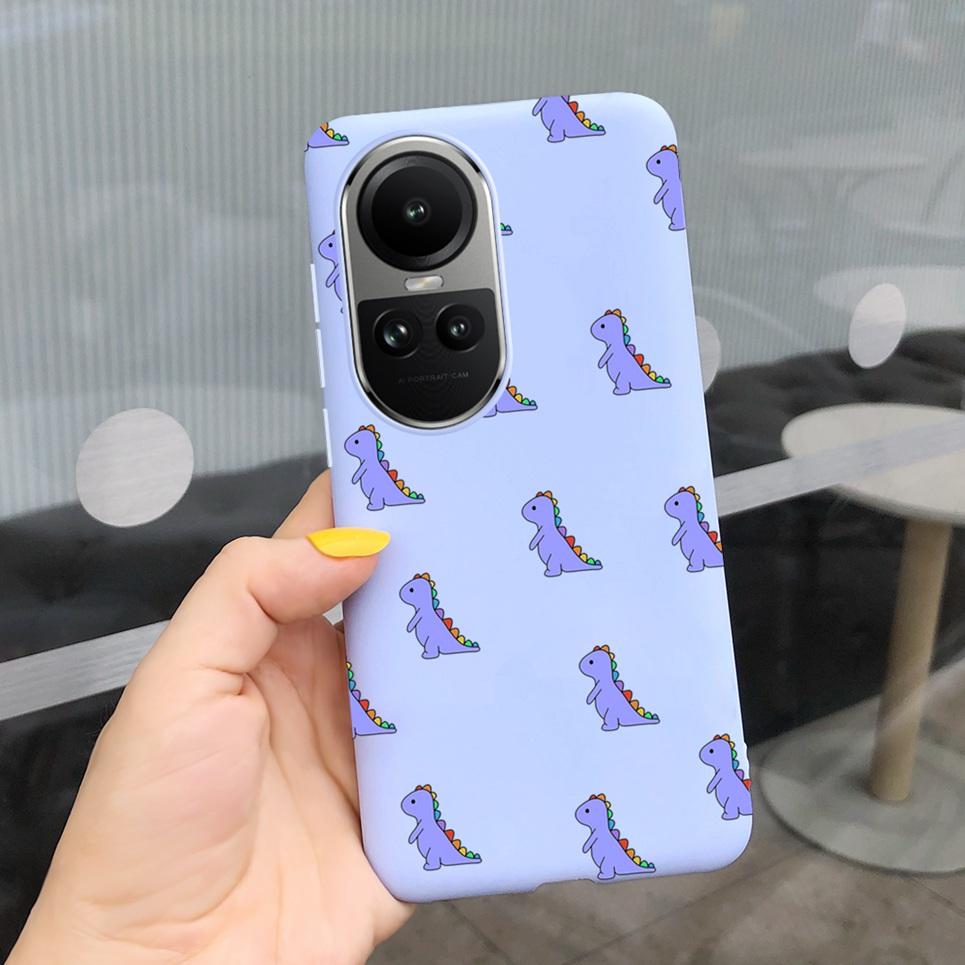 Case For Oppo Reno10 Pro Global Version Cover Bumper For Reno 10 10Pro 5G CPH2531 CPH2525 Soft TPU Capa With Cartoon Print Etui