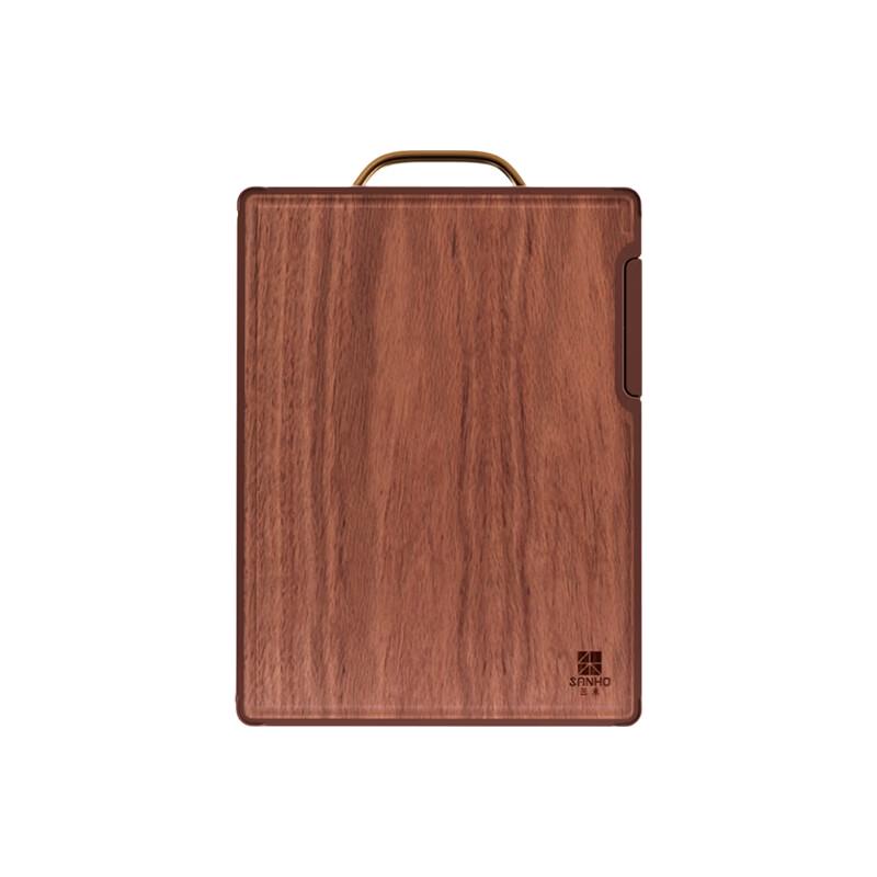 Sanhe Double-Sided Antibacterial Black Wenge Wood Cutting Board