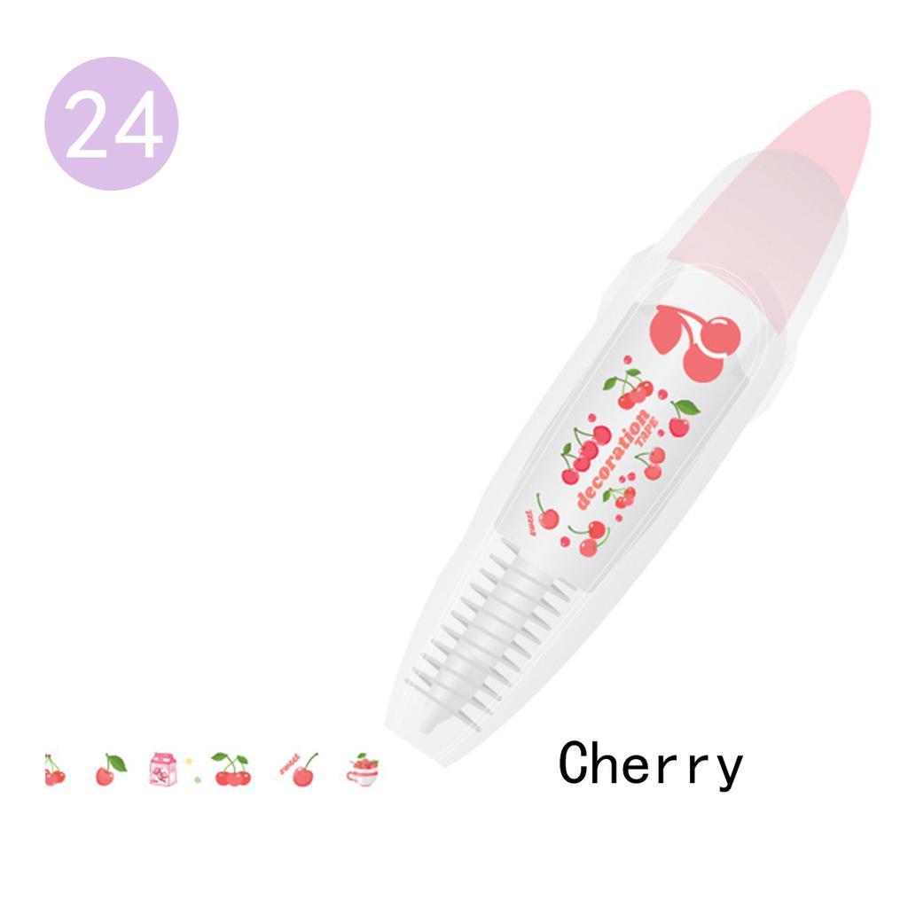 KawaiiDuck Panda Cherry Fish Balloon Strawberry Press Type Decorative Correction Tape Diary Stationery School Supply