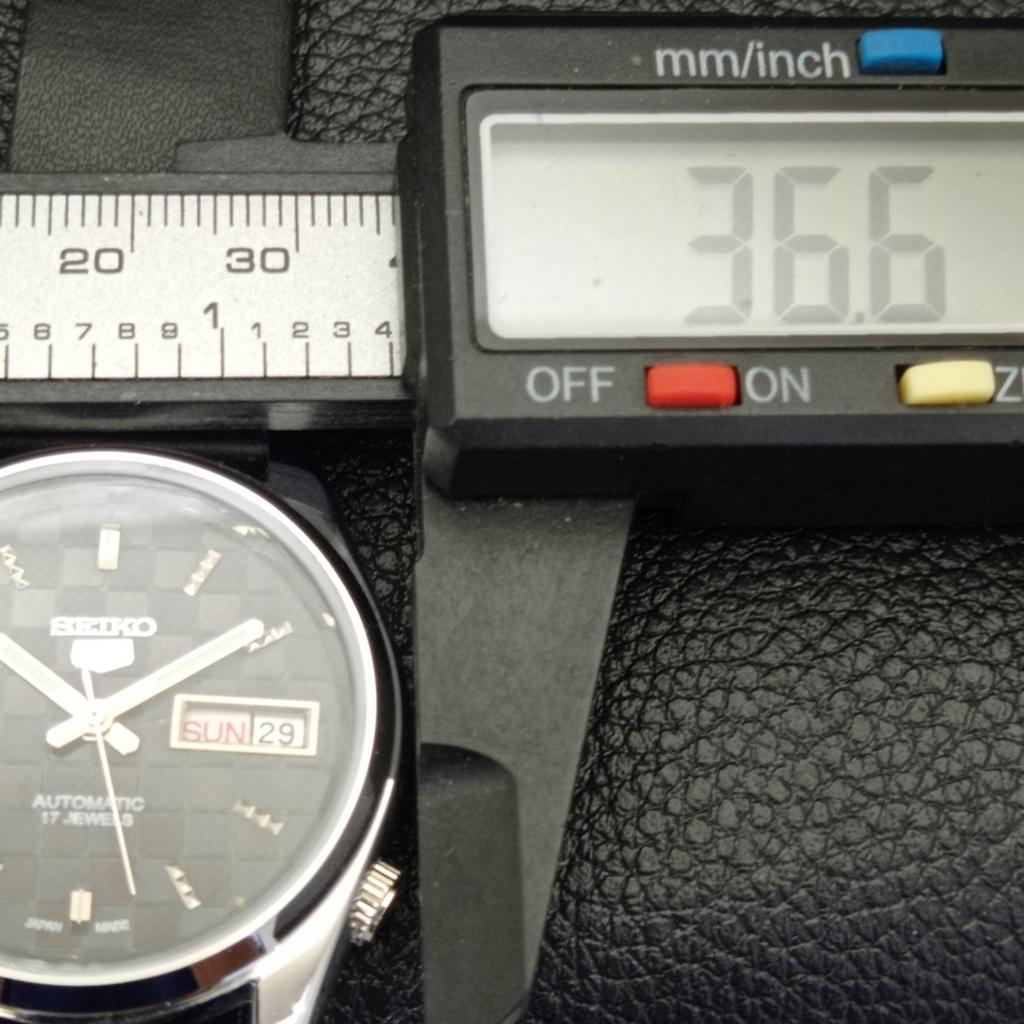 REFURBISHED JAPAN MADE SEIKO 5 AUTOMATIC MENS WATCH BLACK DIAL CUSTOM A440118-2 QV90-a440118