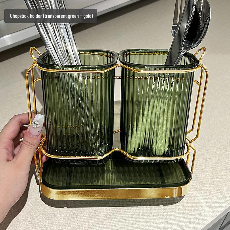 Nordic Luxury Kitchen Utensil Holder - Spoon & Chopstick Storage Rack