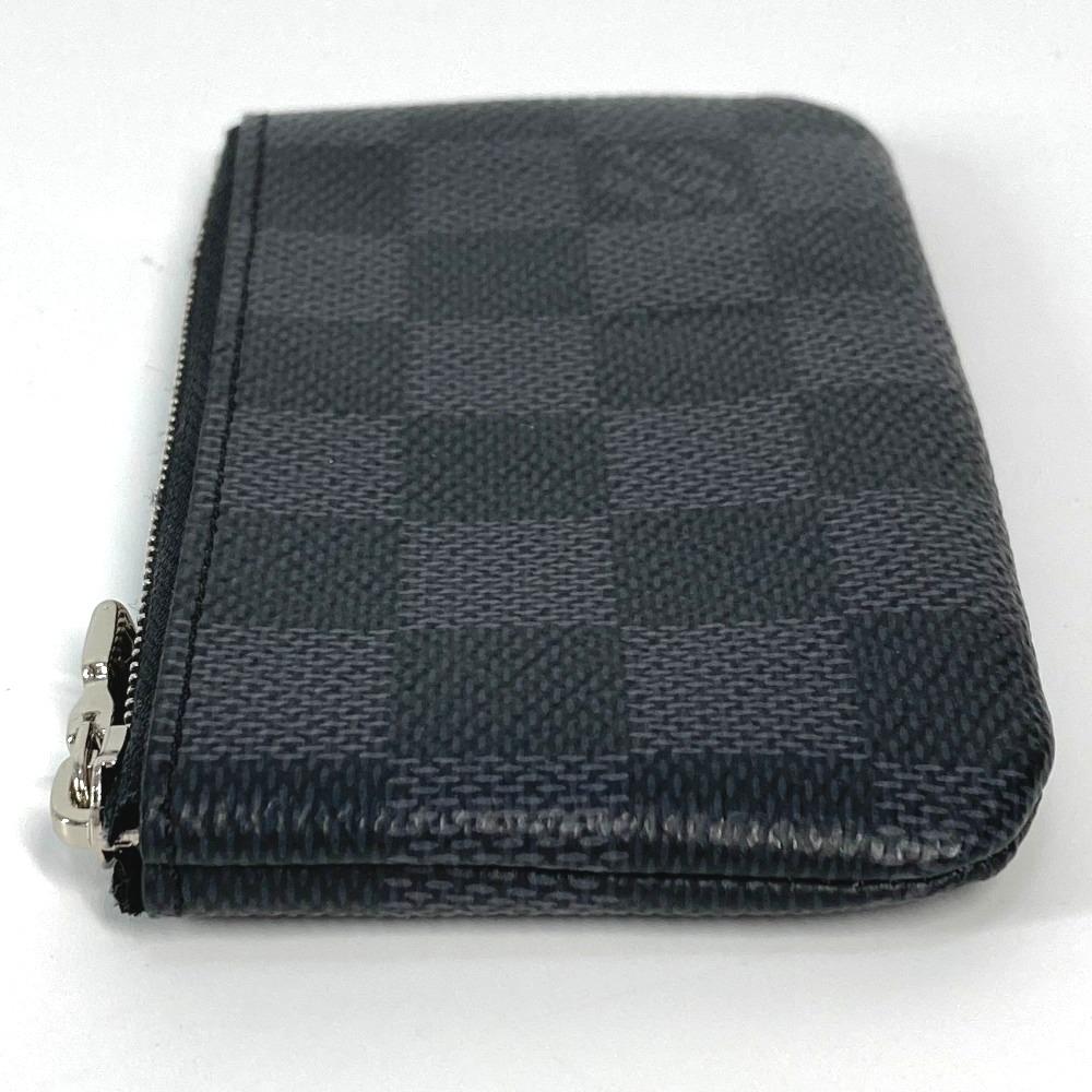 Louis Vuitton N60155 Damier Graphite Key Case Pochette Cles Coin Case Wallet