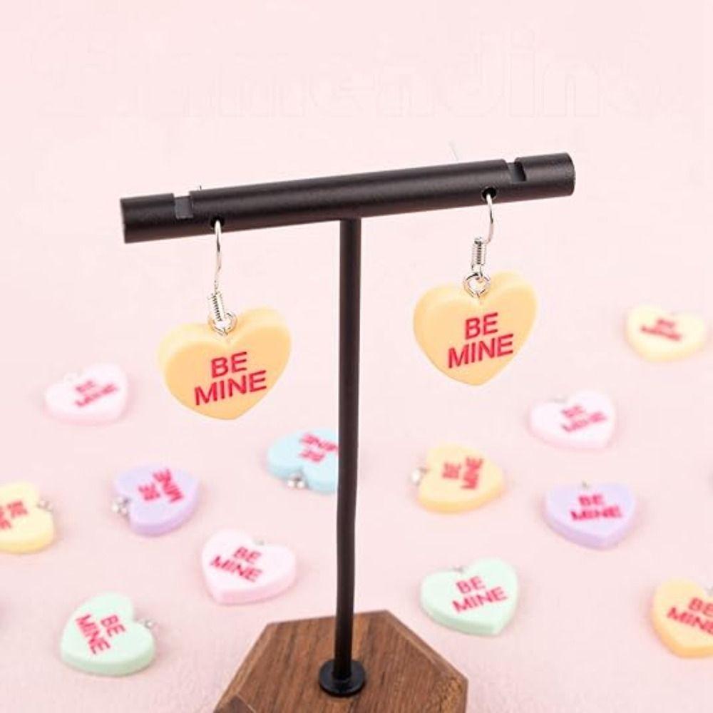 Resin Heart Charms Multicolour Charms Pendant Love Handmade Crafts Lovers